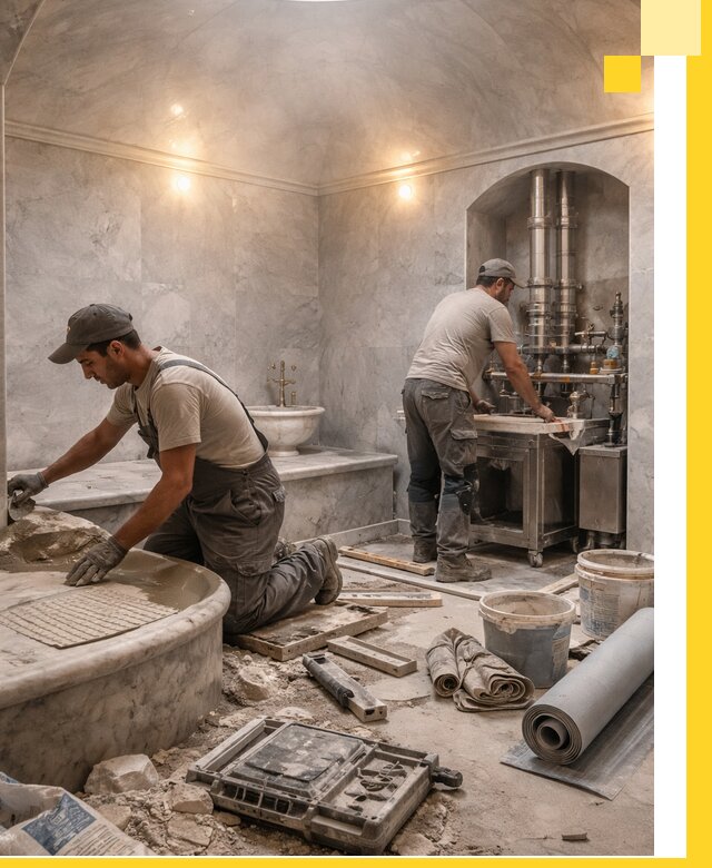 Строительство турецких бань хаммам под ключ в Дедовске