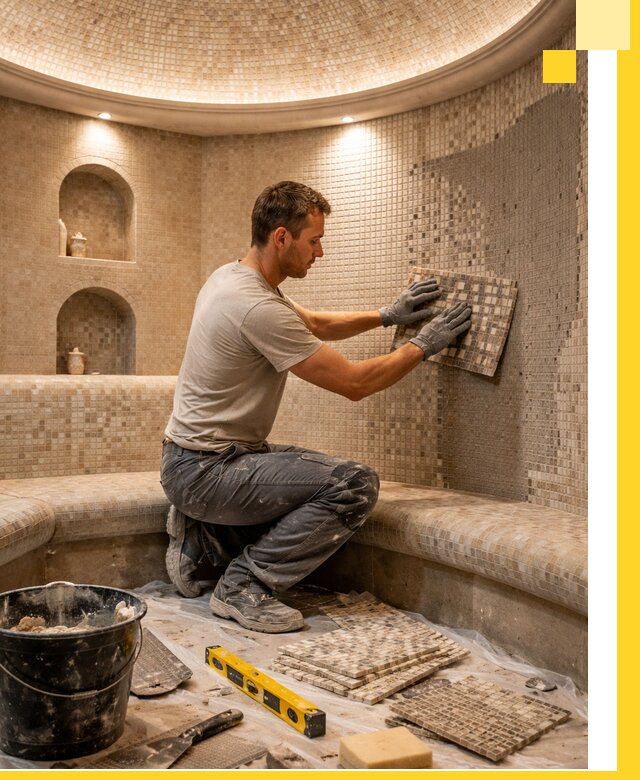 Устройство и монтаж домашнего хамама под ключ в Дедовске