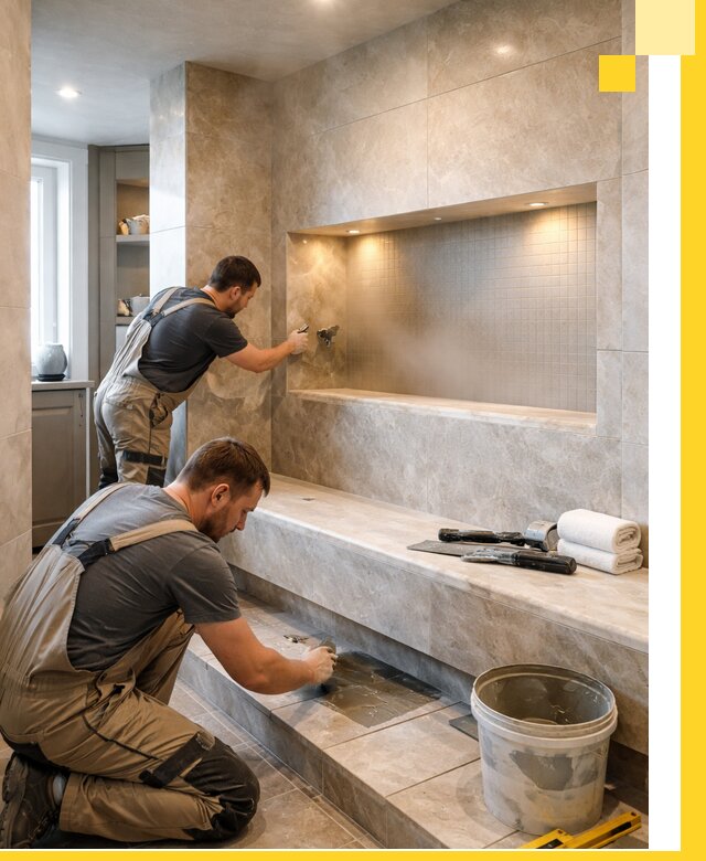 Профессиональное строительство хамама в квартире в Дедовске