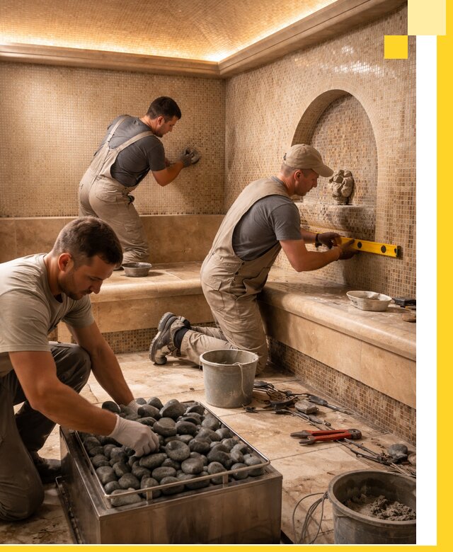 Проектирование и строительство хамама и сауны в Дедовске