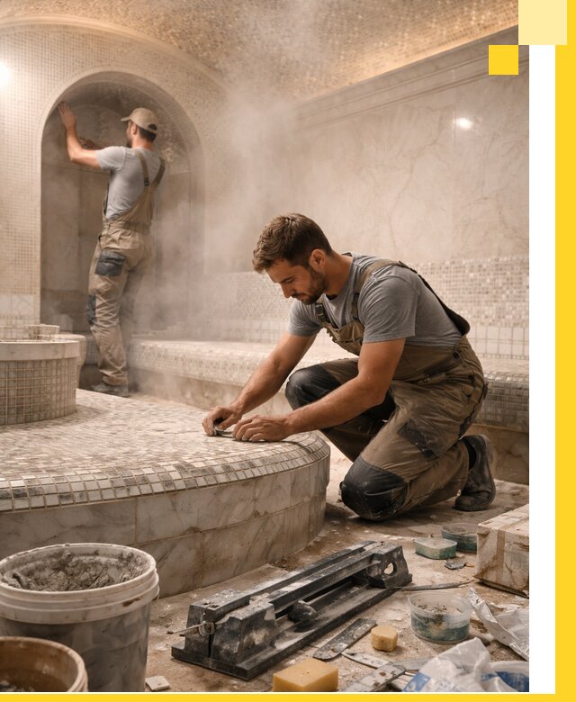 Профессиональный дизайн хамама и SPA под ключ в Дедовске