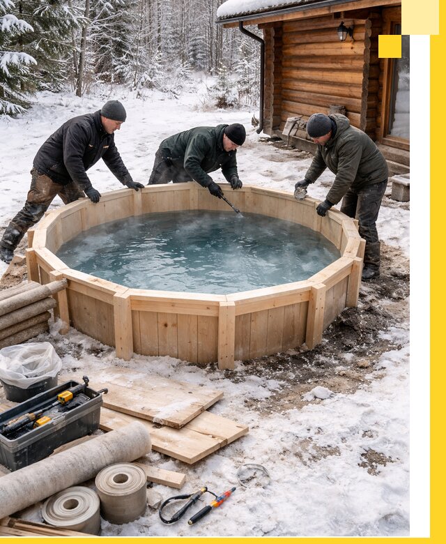 Изготовление и установка ледяных купелей под ключ в Дедовске