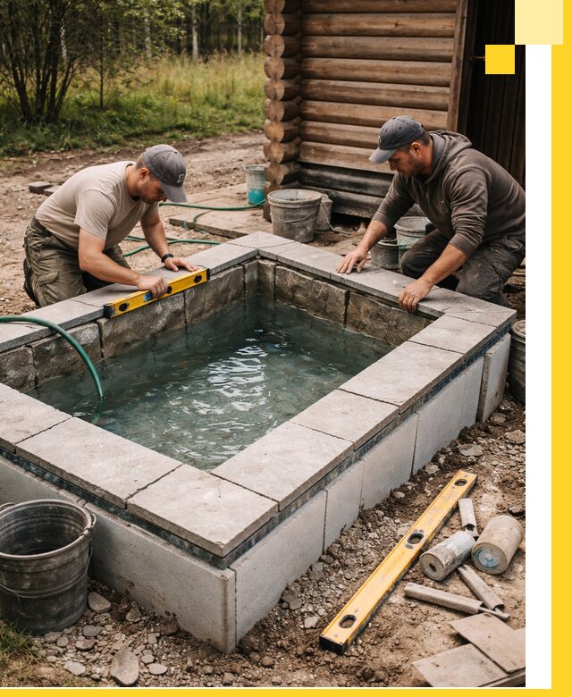 Изготовление и установка холодных купелей под ключ в Дедовске